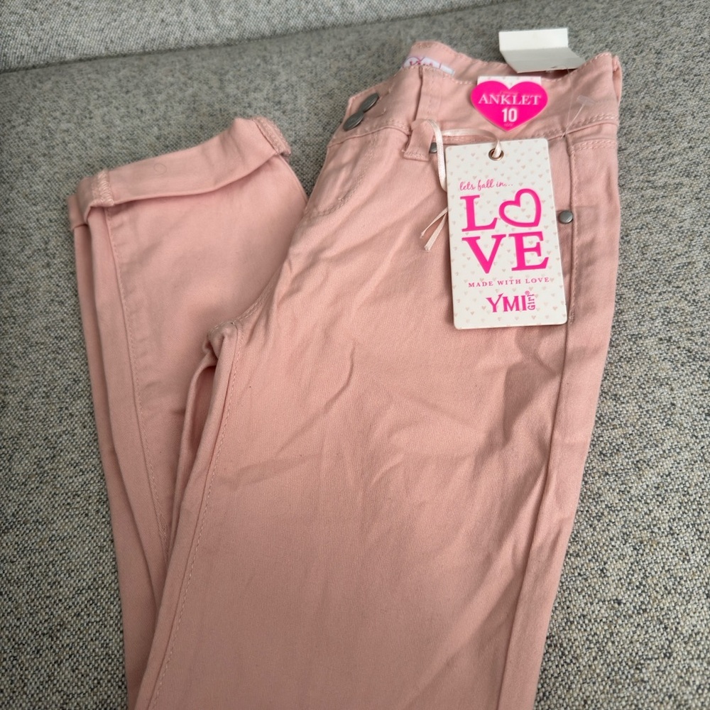 YMI Pink Ankle Cropped‎ Jeans Stretchy Fit
